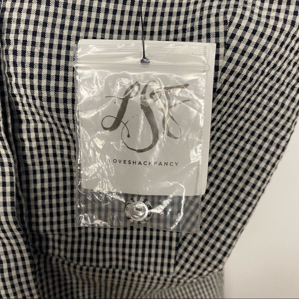 NWT Loveshackfancy Gingham Romper - Picture 12 of 13